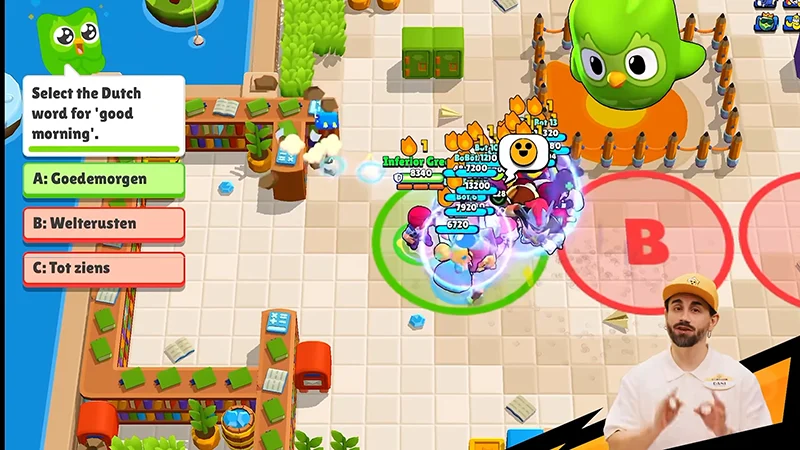 Brawl Stars с Duolingo